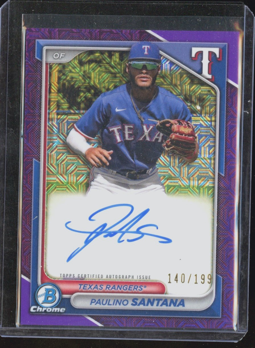 Paulino Santana Prospect Purple Auto /199