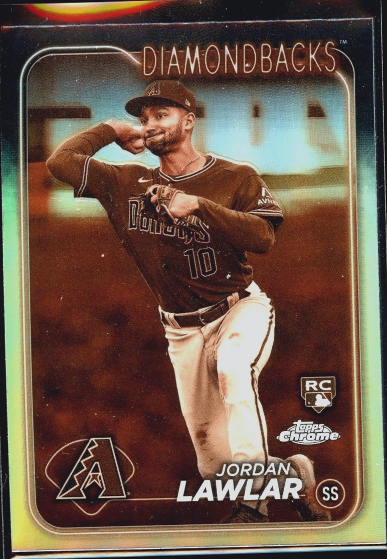 Jordan Lawlar Sepia Rfr. Rookie Card RAW